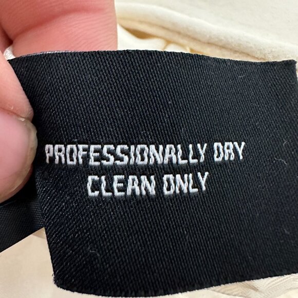 Guess Women's Ivory Wool-Blend Peacoat Size PL - Picture 6 of 7